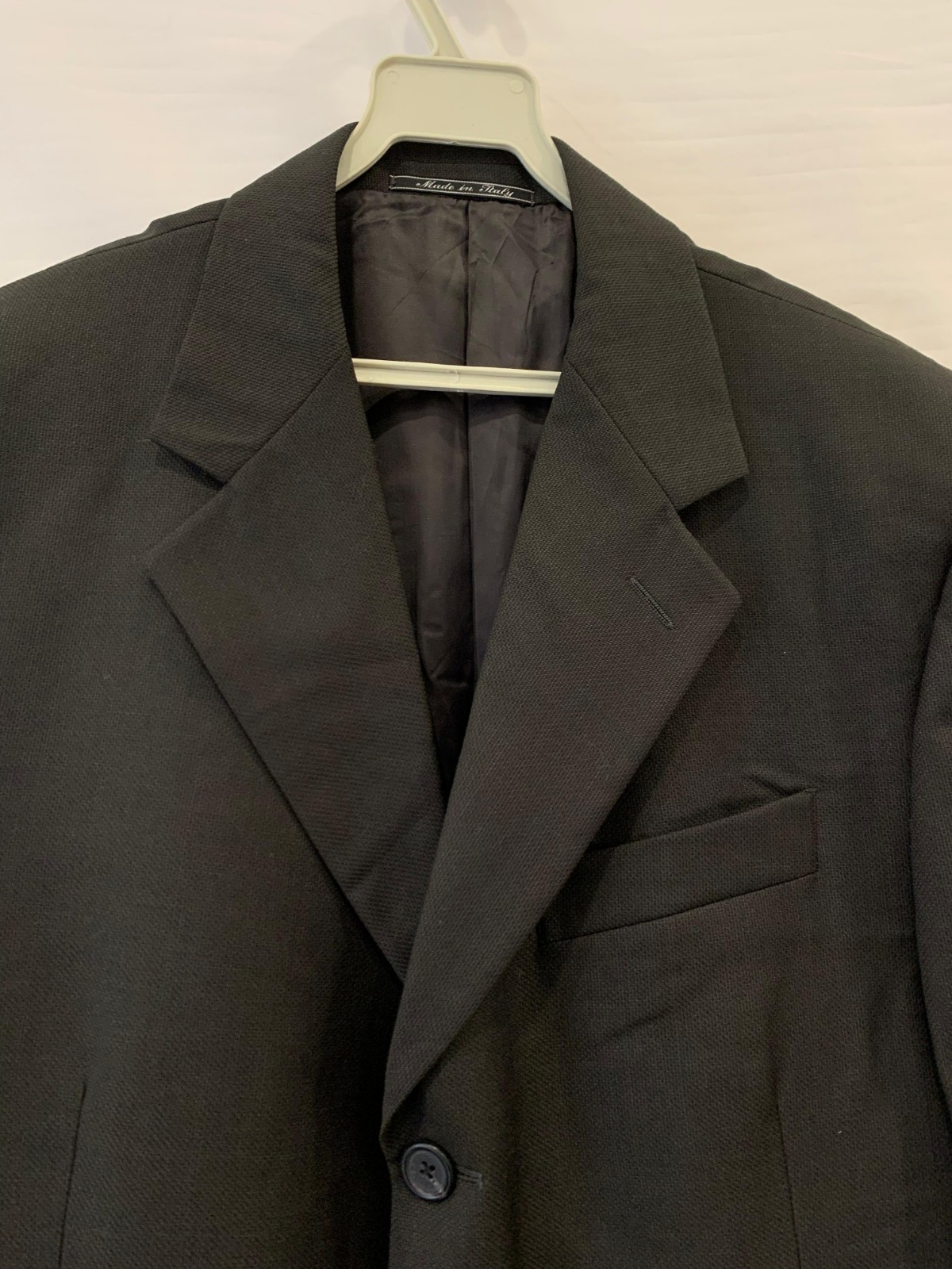 Fendi Roma Black Wool Blazer Jacket Men 44R US Made in Italy Vintage Designe#106 thumbnail 3