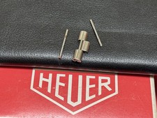 One vintage smooth polished Heuer Monaco Silverstone NSA bracelet link & 2 pins