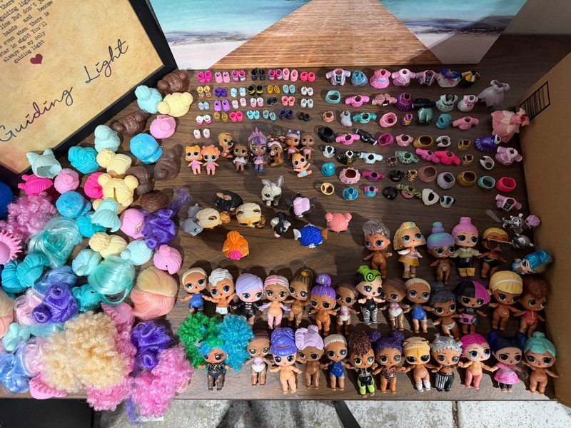 LOL Surprise OMG Dolls mixed Lot Clothes, pets, babies. 223 Pcs