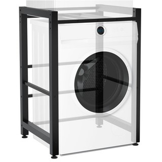#JED7 Waschmaschinenregal Medina schwarz Verbindungsrahmen Regal Metallregal