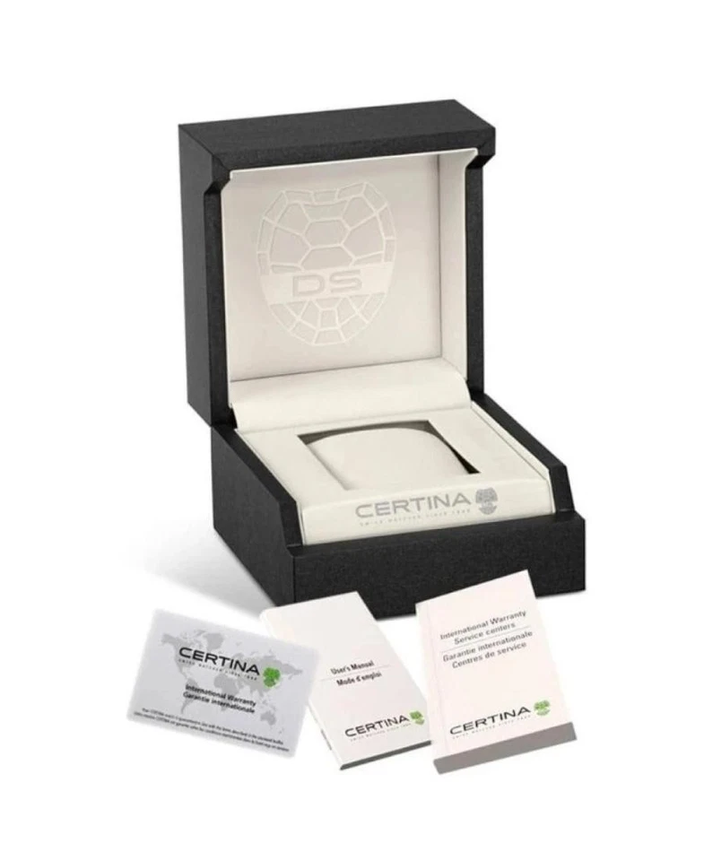 Reloj informal de cuarzo analógico para mujer CERTINA vestido clásico esfera plateada impermeable Ro Foto 2 de 4