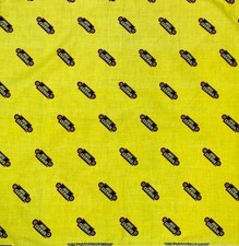 Vintage 1991 Jose Cuervo Tequila Yellow Promo Bandana / Barware Decor