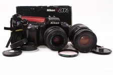Used Nikon N6006 AF 35mm Film Camera with 35-80mm and 70-300mm Lenses