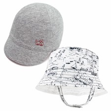 Baby Reversible Baseball Cap Infant Sun Hat, Cotton Knit Soft Brim for Infant...