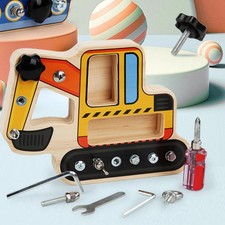 Montessori Screw Driver Board Screw Driver Board Nut Tool Educational Toy for