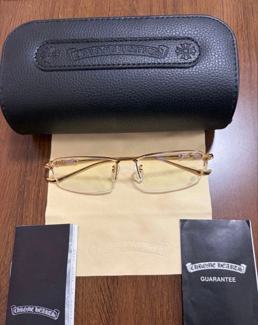 Chrome Hearts Thermos II Gold UV Lens Eyewear 56mm Used
