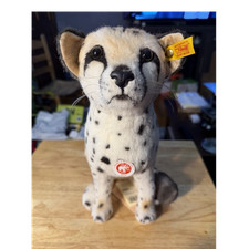 Steiff Bora Cheetah Plush Toy Mohair/Alpaca E...