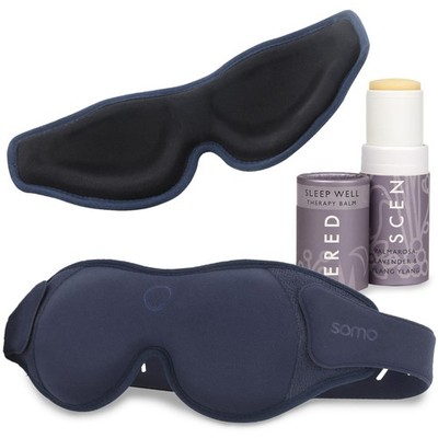 Scentered x SOMO Luxury Blackout 3D Sleep Mask for Side Sleepers & Sleep Well...