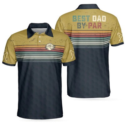 Best Dad By Par Golf Dad Polo Shirt