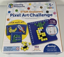 STEM Learning Resources Explorers Pixel Art Challenge Math Puzzles Pattern 5 