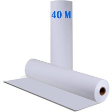 Zeichenpapier Rolle, 44cm x 40m Papierrolle, 70g/m² Skizzenpapier Skizzenroll...