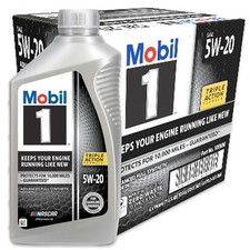 6 Pack Mobil 1 SAE 5W-20 Full Synthetic Motor Oil 1 QT