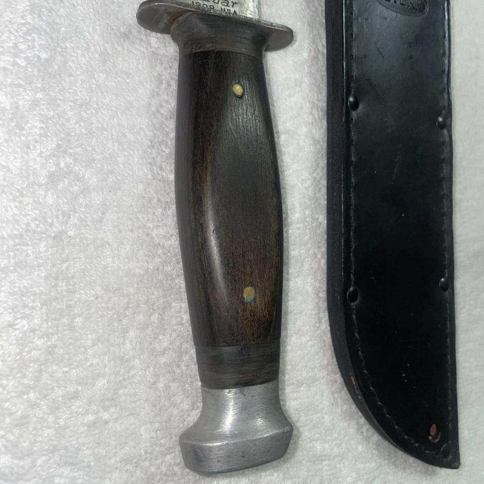 CUCHILLO BOWIE DE SUPERVIVENCIA LUCHA COMBATE VIETNAM KABAR KA-BAR EE. UU. 1209 CK35 DE COLECCIÓN Foto 2 de 4