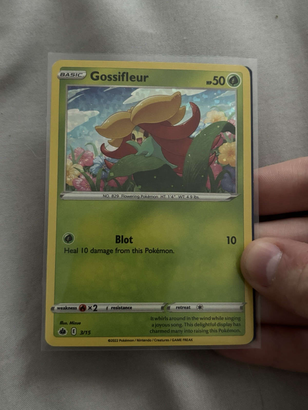 Pokémon Gossifleur 3/15 McDonald's Collection 2022 NM