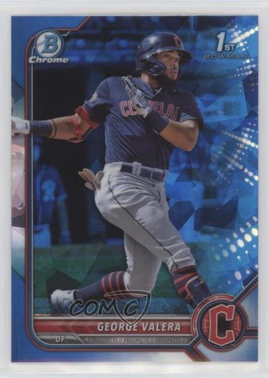 2022 Bowman Sapphire Chrome Prospects George Valera #BCP-22 e7o