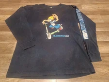 Vintage 90's JNCO Flamehead USA Skate Grunge Double-Sided Long Sleeve T-Shirt XL