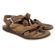 Sandalias Chaco 9 Wayfarer Cuero Marrón Gorpcore Informales Confort Boho Exterior