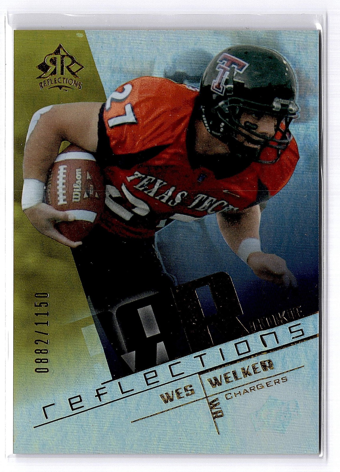 Wes Welker Upper Deck Reflections #206 Base