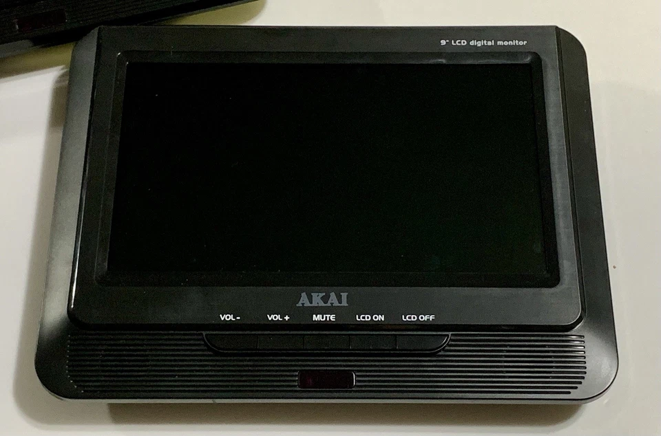 AKAI AKPDVD902D Dual LCD Screen Portable DVD CD Photo Player + Cables & Remote Foto 4 de 4