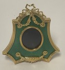 Dresser Vanity Photo Frames Enameled And Gilt Metal Finish  England — photo 3