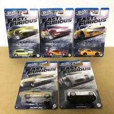 Hot Wheels Fast & Furious Racing Course Set 5 Cars Toy Collection