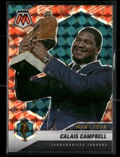 2021 Panini Mosaic #270 Calais Campbell Prizm Reactive Orange