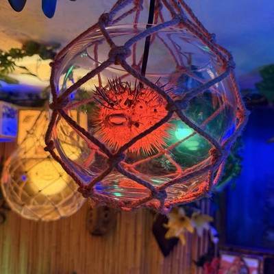 Tiki Lamp Puffer Fish Float Lamp Tiki Bar Tiki Mug lounge oceanic arts style 10 
