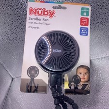 Nubby Stroller Fan With Flexible Tripod 3 Speed USB Charging Gentle Cooling