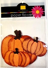 Fall Pumpkins Layered Autumn Halloween Bazzill Basics Paper 3D Die Cuts