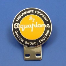Aquaplane Performance Equipment Badge Bar Mount Badge ? Yellow & Black Enamel