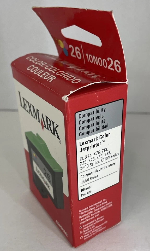 Genuine Lexmark 26 Color Ink i3 X74 X75 Z600 X1100 Z23 Z35 Brand New - Image 2 of 4