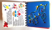 Vintage 1990's CREATIVE WORKS STENCIL ACTIVITY BOOK Made in USA