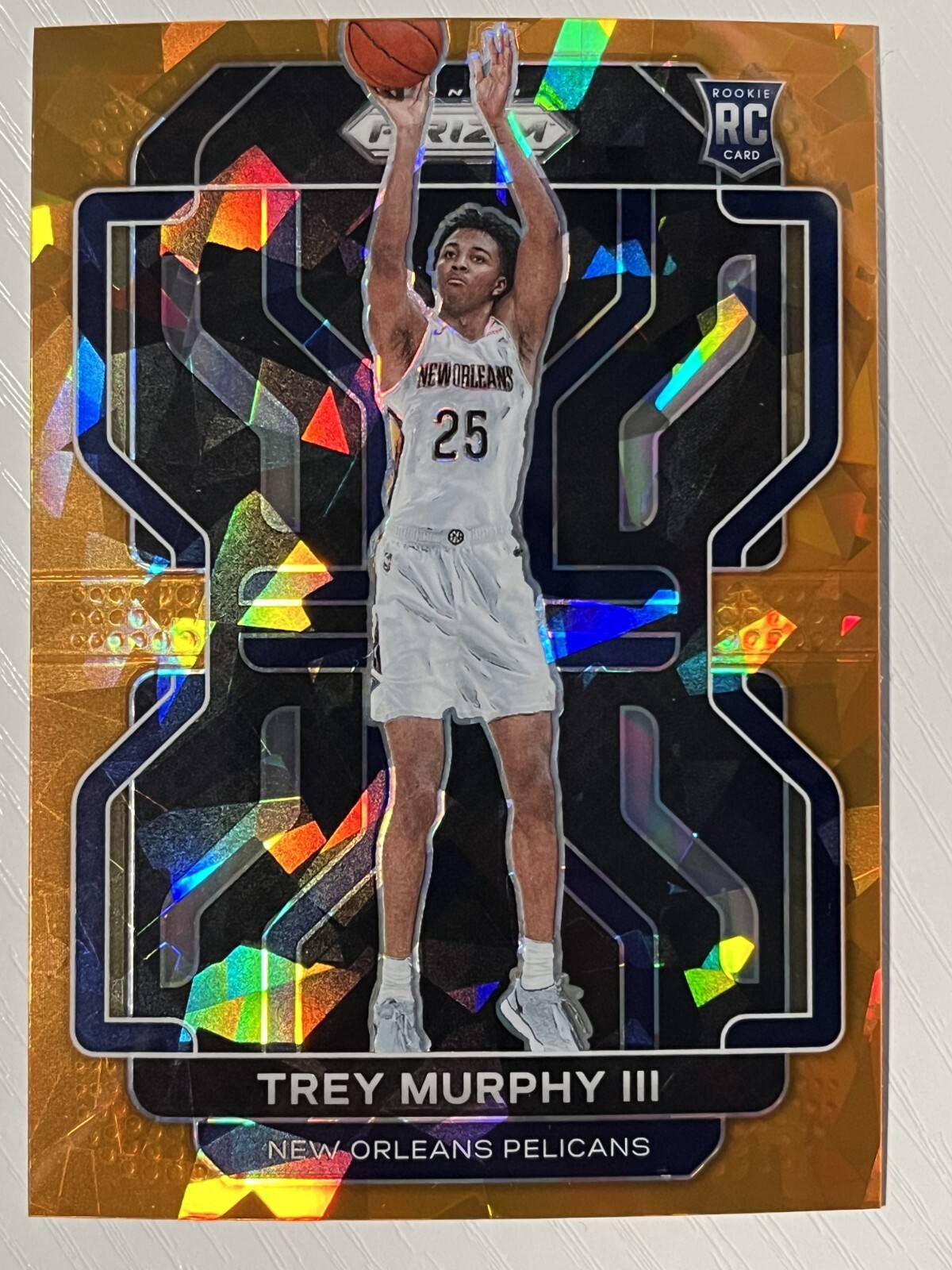Trey Murphy III 2021-22 Panini Prizm Orange Ice Prizm RC #288 Pelicans