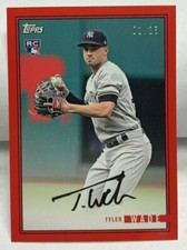 Tyler Wade 2018 Topps On Demand Rookie Year in Review RC - RED #d 1/25 - YANKEES