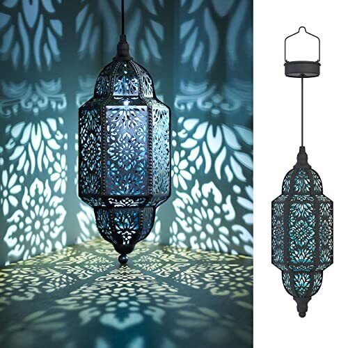 2 Pack Hanging Solar Lights Outdoor Garden Decorative Solar Lantern Waterproo...