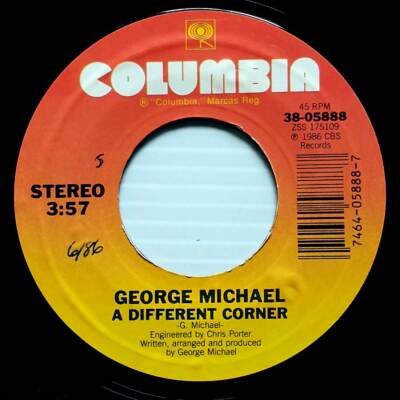 George Michael - A Different Corner / A Different Corner (Instrumental ...