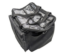 Teamoy Knitting Bag/Tote, Yarn and Needle Organizer, Large, Black