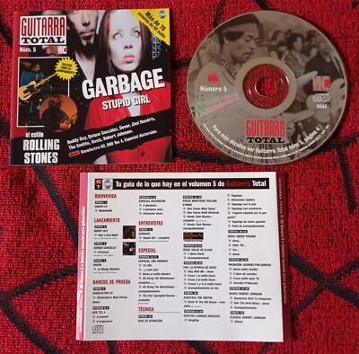 GARBAGE * Stupid Girl * COVER PROMO CD SPAIN ''GUITARRA TOTAL MAGAZINE''