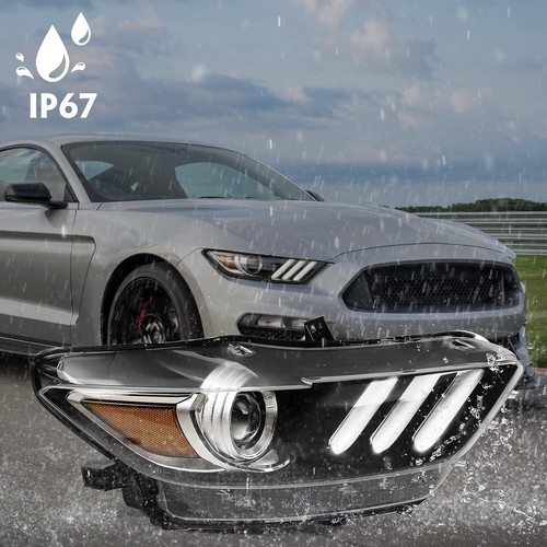 Right Passenger Side HID Headlight For 2015-2022 Ford Mustang FR3Z-13008-J - Picture 4 of 5
