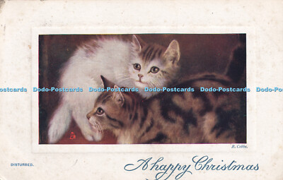 R372714 A Happy Christmas B Cobbe Disturbed Raphael Tuck and Sons Oilette No 970