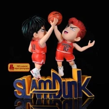 Anime SD Sakuragi Hanamichi VS Kaede Rukawa battle Cute Figure TOY Gift