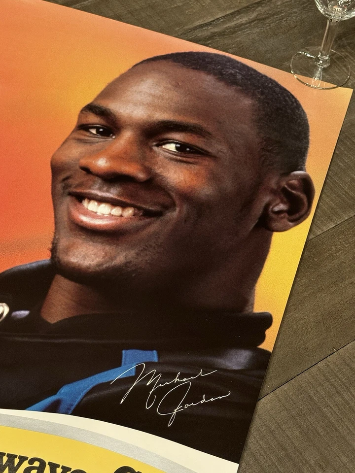 New 1986 Air Jordan 1 Promo Coca-Cola Advertisement Store Coke Poster ~OBO $1400 - Image 4 of 4