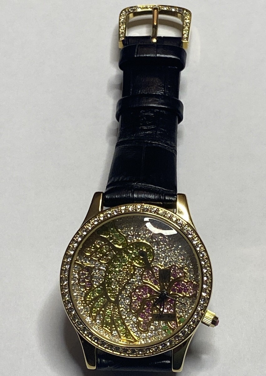 Victoria Wieck Ladies Watch Crystal Hummingbird Gold Tone  display picture 1