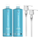 KERATHERAPY KERATIN INFUSED MOISTURE SHAMPOO 1000ML & CONDITIONER 1000ML W/ PUMP