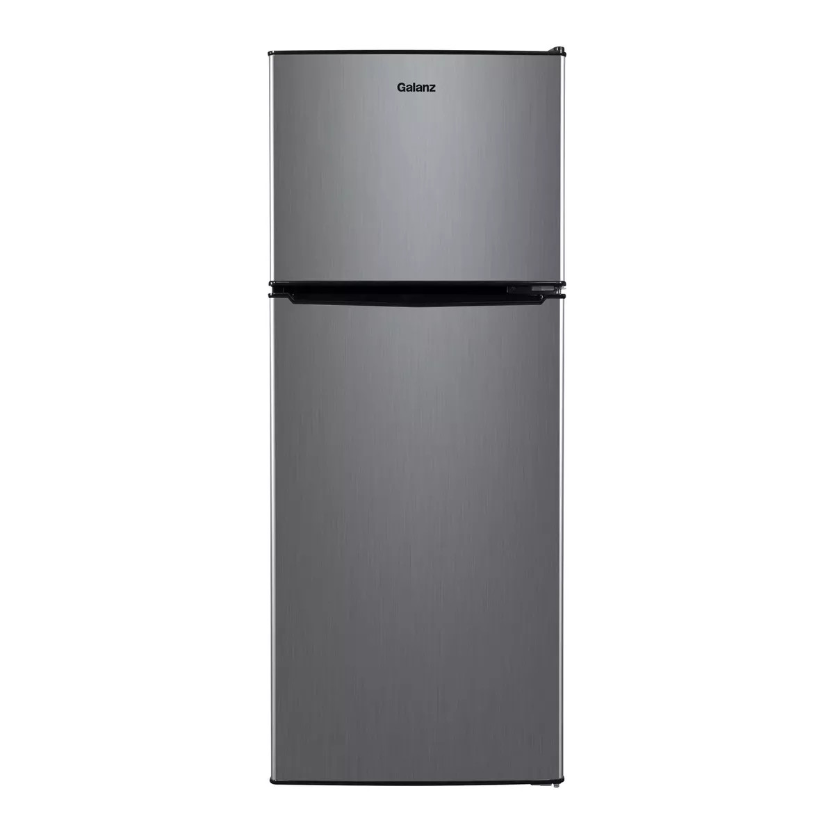 Compact Mini Fridge 2 Door Small Dorm Office Stainless Steel