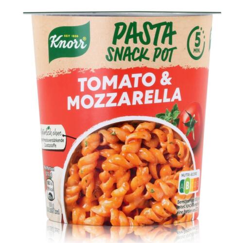 Knorr Pasta Snack Pot Tomato & Mozzarella 72g - In 5 Minuten fertig (1er Pack) - Bild 1 von 6