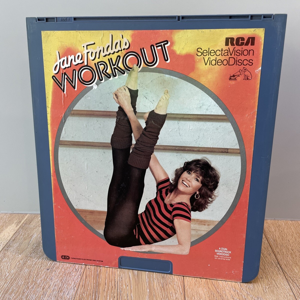 【希少】ラディカルフィットネス UBOUND CD&DVD No.28 Jane Fonda's WORKOUT (RCA CED VIDEODISC, 1982) Jane Fonda Leslie