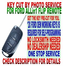 Laser Key Cut By Photo J-style Flip Remote For Ford Escape Focus Keyless Fob