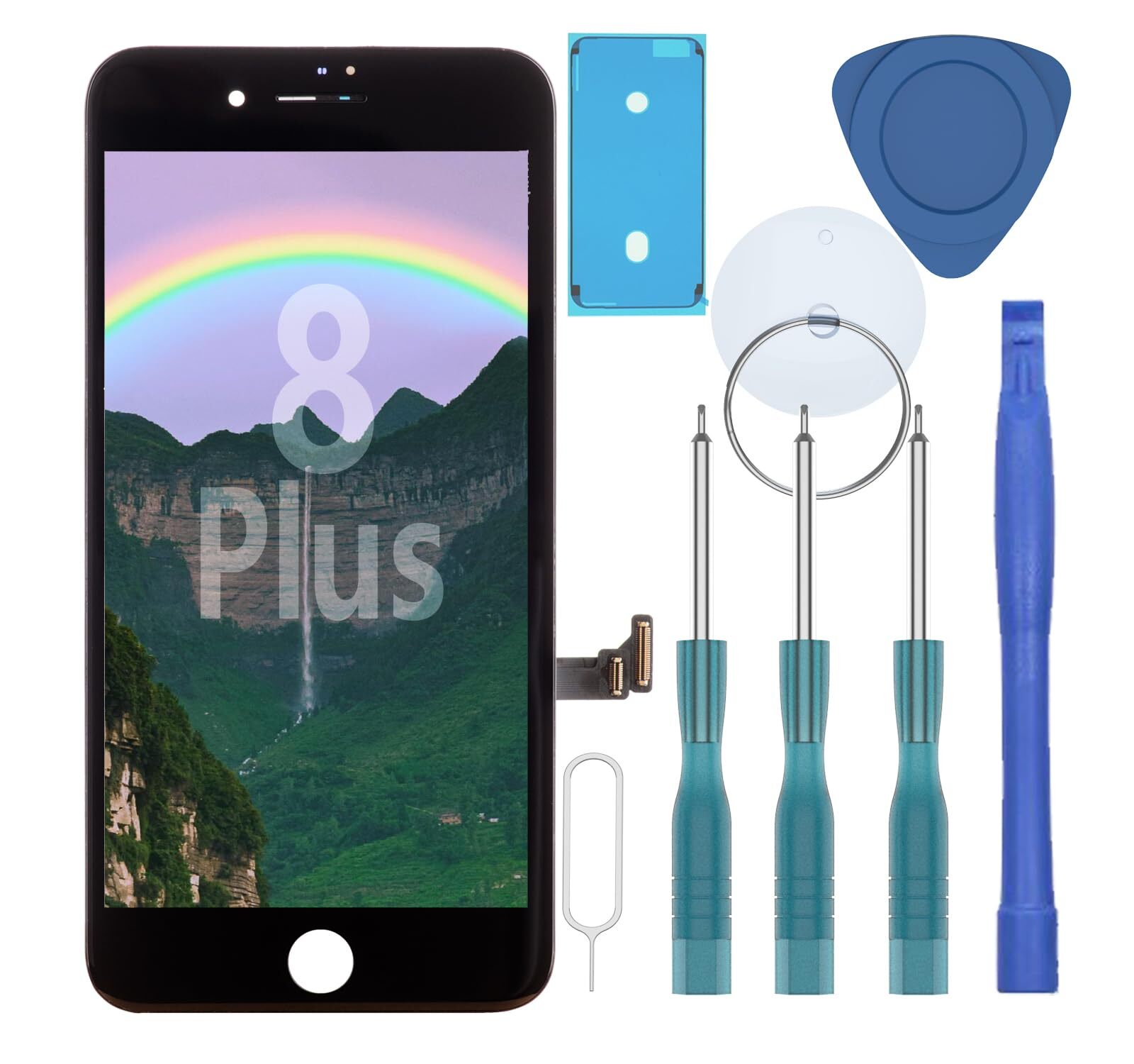 DATTON iPhone 8 Plus 5.5-Inch Screen Replacement Front Glass Retina Display  