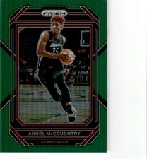 2023 Panini Prizm WNBA #75 Angel McCoughtry Green Prizm Atlanta Dream